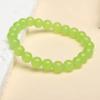 ZYIBPMSJKQCFK 6/8/10/12mm Natural Grape Green Quartzite Beaded Bracelets Women Men Craft Brcelets Bangles,Green Quartzite 6mm,19cm view 2