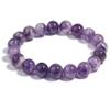 6/8/10mm Natural Amethyst Bracelet For Women Quartz Bracelet For Men Stretch,Amethyst 6mm,19cm view 2