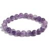 6/8/10mm Natural Amethyst Bracelet For Women Quartz Bracelet For Men Stretch,Amethyst 6mm,19cm view 3