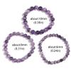 6/8/10mm Natural Amethyst Bracelet For Women Quartz Bracelet For Men Stretch,Amethyst 6mm,19cm view 4