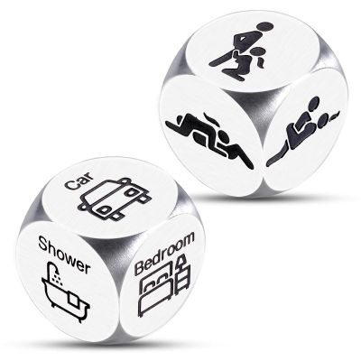 10 Year Anniversary Tin Gifts for Men Women Wedding Registry Ideas 2PCS Funny Date Night Dices 10th Anniversary Wedding Gifts for Couples Christmas Birthday Presents Husband Valentines