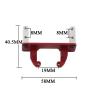 for Axial for SCX10 II 90046 AR44 Axle Or MN999 1/10 Metal Aluminum Alloy Axle Servo Mount Base Stand RC Crawler Upgrade Parts RC Car Accessories(Red) view 3