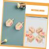 Garneck 10pcs Wooden Spinning Tops Handcrafted Gyro Toys for Boys and Girls Enhances Hand-Eye Coordination Cognitive Skills for Home School and view 3