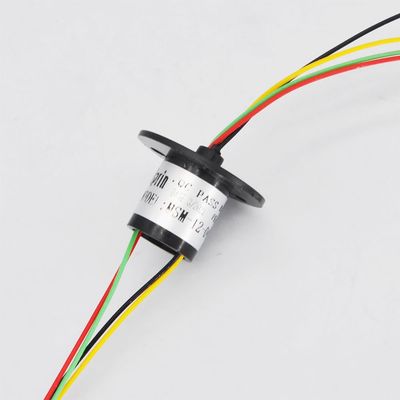 2/4//6/8/12/18 Channel Micro Rotate Slip Ring 2A Diameter 12.5mm for RC Excavator Model DIY PTZ Gimbal Electric Collector Rings(4 Channel)
