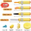 Dqoetort Cardboard Craft Tools for Kids-Childrens cartons Cutting,Cardboard Construction Kit for Family/Classroom DIY Creativity Projects,138PCS STEM Educational Toy Birthday Gift for Boys Girls 6+ view 2