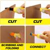 Dqoetort Cardboard Craft Tools for Kids-Childrens cartons Cutting,Cardboard Construction Kit for Family/Classroom DIY Creativity Projects,138PCS STEM Educational Toy Birthday Gift for Boys Girls 6+ view 3