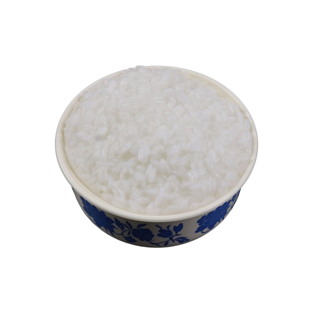 HapGlan Realistic Bowl of Simulated Cooked Rice Food Fake Rice Cooked Rice Ornament Artificial Cooked Rice Decoration