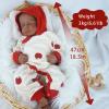18.9in Full Silicone Reborn Baby Dolls Hand Painted Lifelike Weighted Doll Realistic Soft Newborn Girl Babies Silicone Full Body Not Vinyl for Ages 3+ view 3