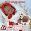 18.9in Full Silicone Reborn Baby Dolls Hand Painted Lifelike Weighted Doll Realistic Soft Newborn Girl Babies Silicone Full Body Not Vinyl for Ages 3+ view 4