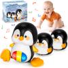 Baby Toys 6-12 Months, Musical Penguins Crawling Infant Toys, Early Learning Toy for Tummy Time with Light & Sound, Birthday Gifts for Babies Newborn Boys Girls 6 7 8 9 10 11 Months 1 Year Old view 1