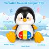 Baby Toys 6-12 Months, Musical Penguins Crawling Infant Toys, Early Learning Toy for Tummy Time with Light & Sound, Birthday Gifts for Babies Newborn Boys Girls 6 7 8 9 10 11 Months 1 Year Old view 3
