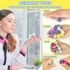 10Pcs Rainbow Texture Sensory Fidget Toy Multi-Color Educational Science Kit Anxiety Relief 24mm DIY Mutual Attraction Desk Balls Kids Adults Stocking Stuffers Gift for Party Favors Gift view 4