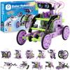 Sillbird Solar Building Robot Kit STEM Gift for Boys Aged 8-14, 12-in-1 DIY Science Educational Toys for Kids Birthday, Solar Powered Robotic Set with 190 Pieces view 1