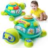 Educational Baby Toys 6-12 Month, Musical Crawling Turtle, Infant Toys for 6 7 8 9 10 Month Old Boy Girl, Christmas Bilingual Baby Gifts for 3-6-9-12 Months view 1