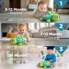 Educational Baby Toys 6-12 Month, Musical Crawling Turtle, Infant Toys for 6 7 8 9 10 Month Old Boy Girl, Christmas Bilingual Baby Gifts for 3-6-9-12 Months view 2