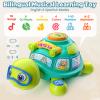 Educational Baby Toys 6-12 Month, Musical Crawling Turtle, Infant Toys for 6 7 8 9 10 Month Old Boy Girl, Christmas Bilingual Baby Gifts for 3-6-9-12 Months view 4
