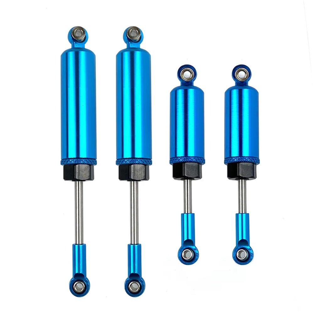 RC Car Accessories for Wltoys CNC FY 12428 12429 12423 01 03 6061 1/12 Alloy Metal Front Rear Shock Absorber RC Upgrade Parts Accessories(Blue)