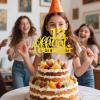 13 Official Teenager Cake Topper Gold Cake Decoration Glitter Birthday Cake Decor for Boys Girls 13th Birthday Party Supplies view 4
