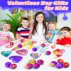 24 Pack Galaxy Slime Party Favors, Non-Sticky, Stress Relief Treasure Box Toys for Classroom Prizes, Valentines Day Student Gifts Goodie Bags Stuffers for Kids Boys Girls 4-8, 8-12 view 2