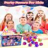 24 Pack Galaxy Slime Party Favors, Non-Sticky, Stress Relief Treasure Box Toys for Classroom Prizes, Valentines Day Student Gifts Goodie Bags Stuffers for Kids Boys Girls 4-8, 8-12 view 3
