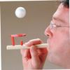 Toddmomy 4pcs Balancing Blowing Toys for Boys and Girls Floating Balls Blower Rod Wooden Boys and Girls Toys view 4