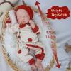 18.9in Full Silicone Reborn Baby Dolls Hand Painted Lifelike Weighted Doll Realistic Soft Newborn Girl Babies Silicone Full Body Not Vinyl for Ages 3+ view 3
