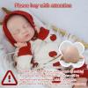 18.9in Full Silicone Reborn Baby Dolls Hand Painted Lifelike Weighted Doll Realistic Soft Newborn Girl Babies Silicone Full Body Not Vinyl for Ages 3+ view 4