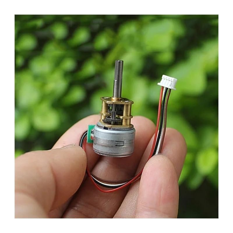15MM Precision Full Metal Gearbox Gear Stepper electronic starter DC 5V 2-Phase 4-Wire Reducer Stepping Gear electronic starter DIY Smart Robot Car USUFKCXDG