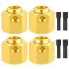 4PCS 12mm Wheel Hubs Hex Pins Adapter-Heavy Duty Brass(5-20mm) for TRX4 TRX6 RC Crawler  Heavy Duty Wheel Spacers & Extensions (12mm) view 1