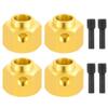 4PCS 12mm Wheel Hubs Hex Pins Adapter-Heavy Duty Brass(5-20mm) for TRX4 TRX6 RC Crawler  Heavy Duty Wheel Spacers & Extensions (10mm) view 1