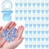 48 Pcs Acrylic Pacifiers for Baby Shower Game Boy, 1.75 Baby Shower Pacifiers, Bulk Pacifier for Hunt Games, Decoration DIY, Gender Reveal Table Scatter, Party Favors(Blue) view 1