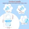 48 Pcs Acrylic Pacifiers for Baby Shower Game Boy, 1.75 Baby Shower Pacifiers, Bulk Pacifier for Hunt Games, Decoration DIY, Gender Reveal Table Scatter, Party Favors(Blue) view 2