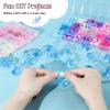 48 Pcs Acrylic Pacifiers for Baby Shower Game Boy, 1.75 Baby Shower Pacifiers, Bulk Pacifier for Hunt Games, Decoration DIY, Gender Reveal Table Scatter, Party Favors(Blue) view 3