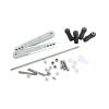 for Axial RR10 Bomber 90053 90048 AX31331 1/10 Metal Rear Sway Bar Set Panhard-Bar Linkage Kit RC for Rock for Racing Rig Upgrade Parts RC Car Accessories(Silver) view 2