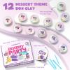 Air Dry Clay for Kids,12 Desserts Theme Party Foam Clay,Ultra Light Modeling Clay Kit, DIY Art and Home Party Favors for Boys & Girls (Dessert) view 2