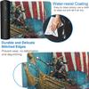 Yuxcfhjfe for MTG/TCG Playmat with Zones, 24 x 14 inches Trading Card Playmat with A Storage Bag and 6 Dice, Non-Lip Rubber Bottom Game Desk Mat, Warrior Adventure view 3