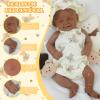 16.9in Full Silicone Reborn Baby Dolls Hand Painted Lifelike Weighted Doll Realistic Soft Newborn Girl Babies Silicone Full Body Not Vinyl for Ages 3+ view 2