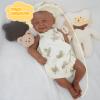 16.9in Full Silicone Reborn Baby Dolls Hand Painted Lifelike Weighted Doll Realistic Soft Newborn Girl Babies Silicone Full Body Not Vinyl for Ages 3+ view 3
