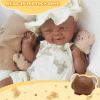 16.9in Full Silicone Reborn Baby Dolls Hand Painted Lifelike Weighted Doll Realistic Soft Newborn Girl Babies Silicone Full Body Not Vinyl for Ages 3+ view 4