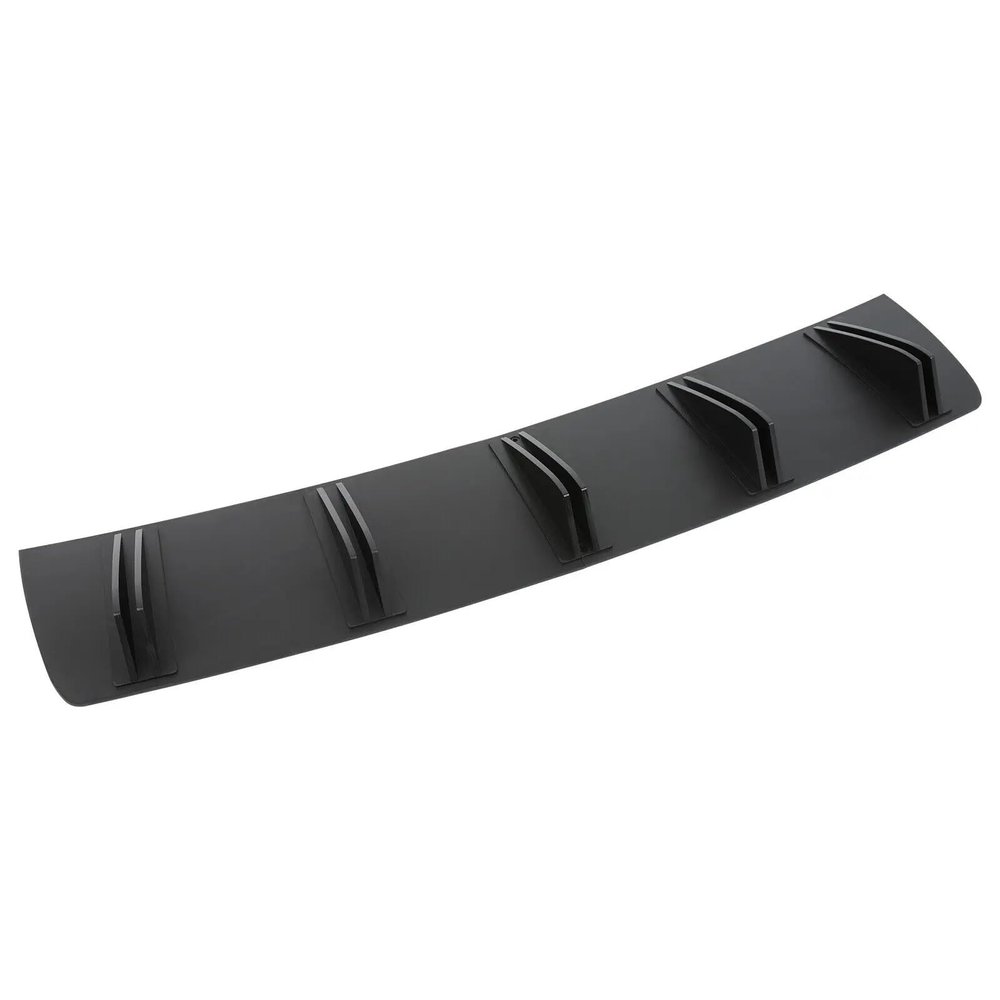 2pcs 81.5cm Universal Rear Diffuser 5 Fins Bumper Splitter Chin Spoiler Lower Lip Compatible for Infiniti Q50 Q60 G37 G35 Shark Body Kit(Black)