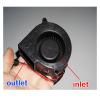 UTZRUATZHG 75mmx75mmx30mm 7530 Turbine Brushless Cooling Fan DC 5V-12V Turbine Blower Humidifier Cooling DC Silent Fan view 2