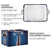 PaChyLuu Independence Storage Basket Bin Canvas Fabric Organizer Toys Basket with Handles for Home Office Nursery, Clothes, Gifts, 2 Pcs view 2