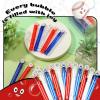 Hollowfly 24 Pcs Mini Baseball Bubble Wands Baseball Party Favors for Kids, Birthday Bubble Wand Bulk for Summer Outdoor Classroom Supplies, Goodie Bag Fillers view 4