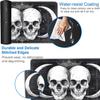 Yuxcfhjfe for MTG/TCG Playmat with Zones, 24 x 14 inches Trading Card Playmat with A Storage Bag and 6 Dice, Non-Lip Rubber Bottom Game Desk Mat, Skeleton in The Moonlight view 3