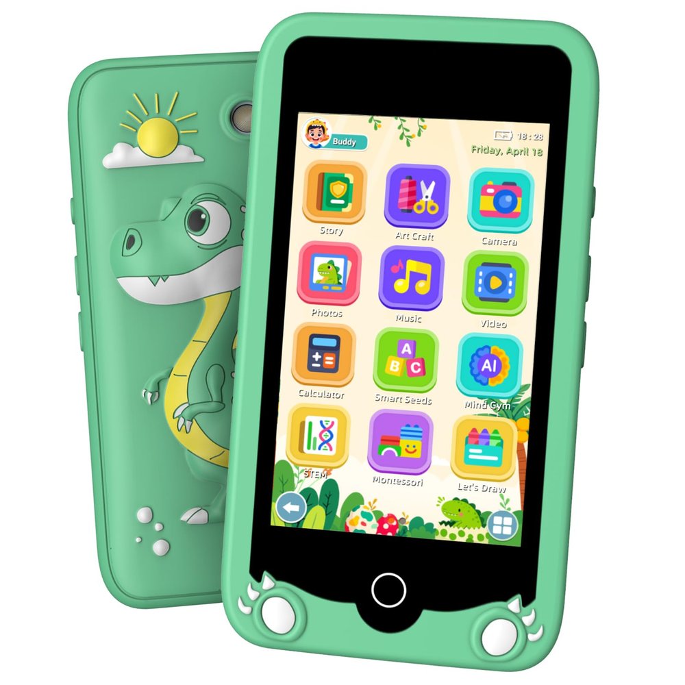 JOYCOMKID Kids Smartphone Girls Toy 3.97" Touch Screen Toddler Phone Learning Toy Christmas Birthday Gift for Girls 3-12 Years Old, MP3 Music Player Kids Phone with Dual Camera