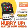 Crack The Code - Electronic Mastermind Code Breaker with Clamp, Super Decoder Handheld Puzzle Games for 1-8 Players, 10,000+ Logic Challenges for Kids & Adults Ages, Portable Travel Game & Gift view 3