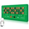 Poen Roulette Mat Tabletop Felt Layout Set Rubber Roulette Wheel Table Cover Craps Mat with Win Marker Storage Bag Casino Gift for Casino Friend Party Home Entertainment Night(Green,47.2 x 23.6 Inch) view 1