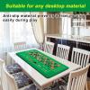 Poen Roulette Mat Tabletop Felt Layout Set Rubber Roulette Wheel Table Cover Craps Mat with Win Marker Storage Bag Casino Gift for Casino Friend Party Home Entertainment Night(Green,47.2 x 23.6 Inch) view 4