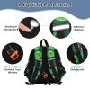 Blooming Cactus Plant DarkGreen Toddler Harness Backpack for Boys Girls 3-6 Years Kids Backpack with Anti Lost Safety Leash Child Leash Backpack for Travel Walking Preschool view 3