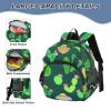 Blooming Cactus Plant DarkGreen Toddler Harness Backpack for Boys Girls 3-6 Years Kids Backpack with Anti Lost Safety Leash Child Leash Backpack for Travel Walking Preschool view 4
